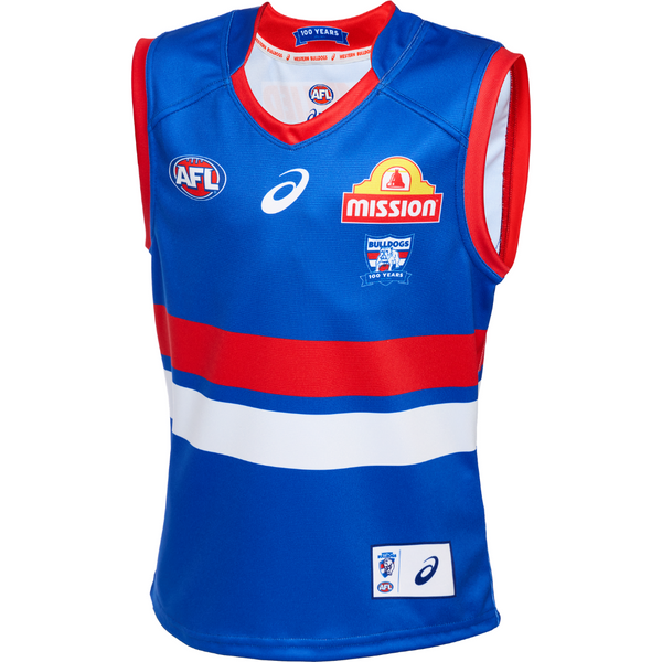 Western Bulldogs 2025 Asics Youth Home Guernsey Western Bulldogs 2025 Asics Youth Home Guernsey