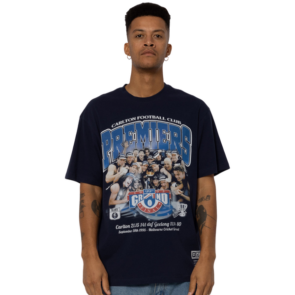 Carlton Mitchell & Ness 1995 Premiership Photo Tee