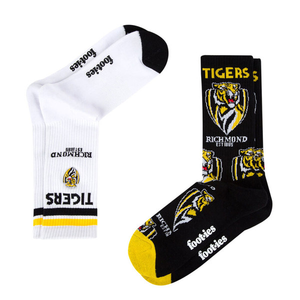 Richmond Mascot Sneaker 2 Pack Socks: Mens 8-13
