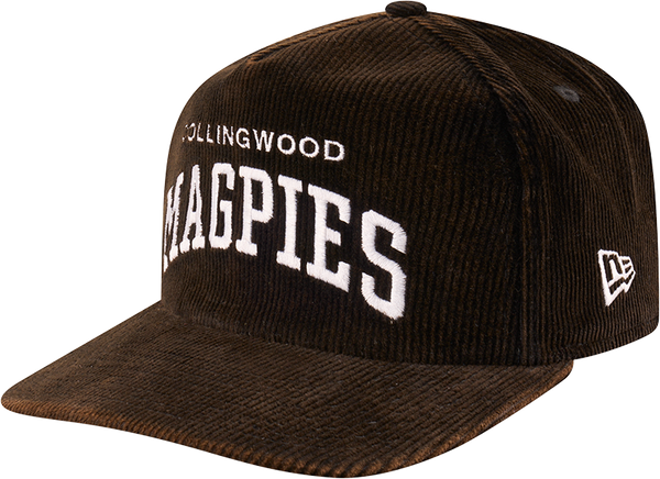 Collingwood New Era Cord Arch Golfer Cap Collingwood New Era Cord Arch Golfer Cap