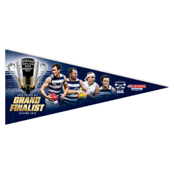 Geelong Cats 2025 Grand Finalist Pennant Geelong Cats 2025 Grand Finalist Pennant