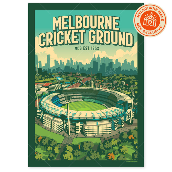 Suburban Icons x MCG A4 Poster Suburban Icons x MCG A4 Poster