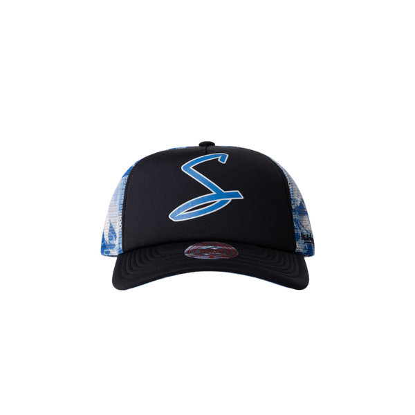 Adelaide Strikers Mitchell & Ness Youth Grunge Camo Trucker Cap