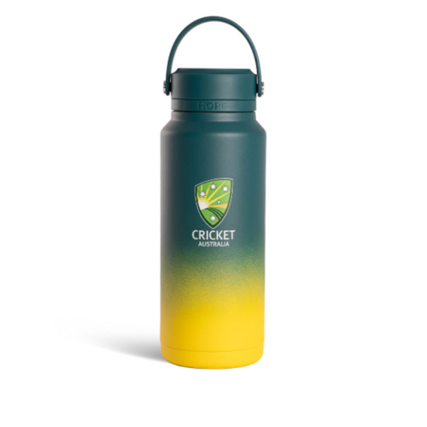 1L Cricket Australia Hope Water Green & Gold Gradient Bottle