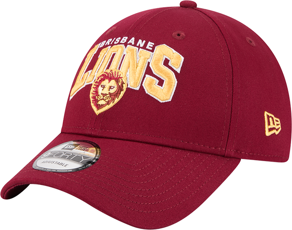 Brisbane Lions New Era 9FORTY Logo Arch Cap
