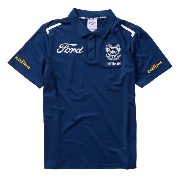 Geelong Cats 2026 Cotton On Media Polo
