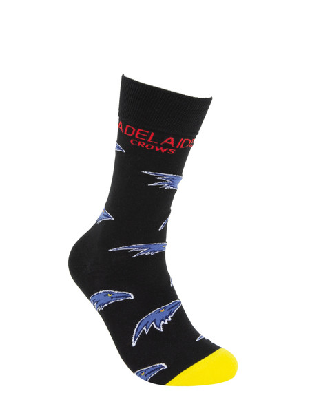 Adelaide Crows Foot-ies Mascot Cotton Socks Size 8-13