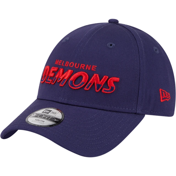 Melbourne Demons New Era Youth 9FORTY Split Script Cap