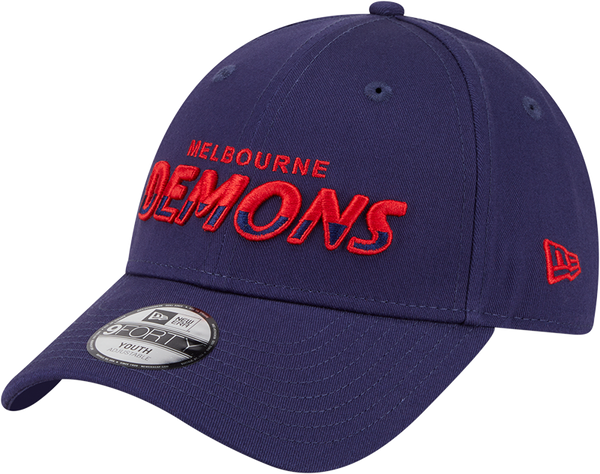 Melbourne Demons New Era Youth 9FORTY Split Script Cap