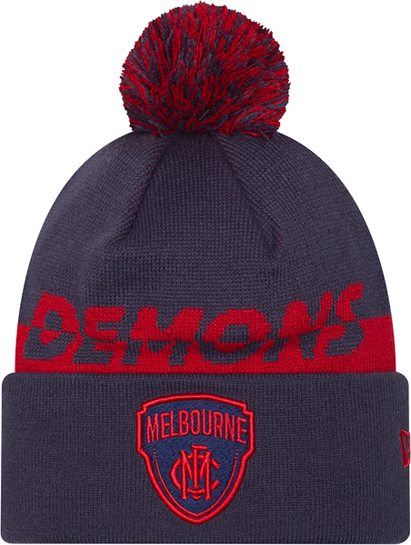 Melbourne Demons New Era Split Script Beanie