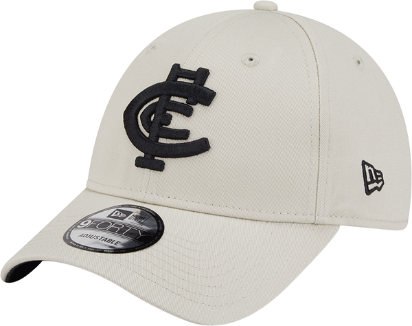Carlton New Era 9FORTY Stone & Black Cap