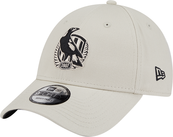 Collingwood New Era 9FORTY Stone & Black Cap
