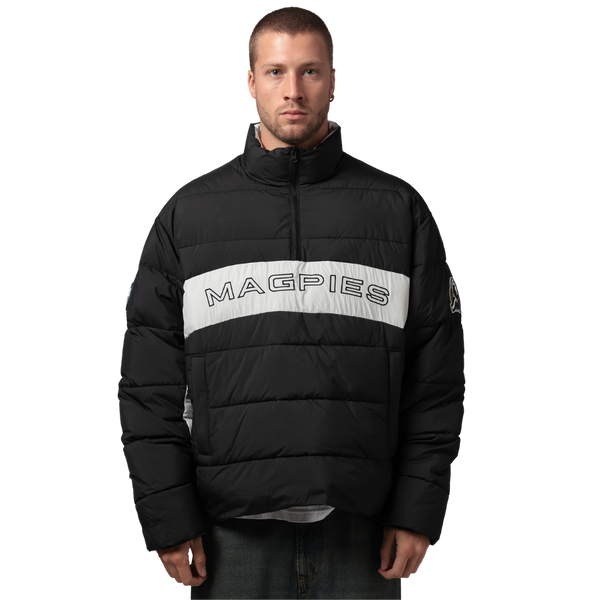 Collingwood Mitchell & Ness AFL Centenary Panelled Puffer Jacket