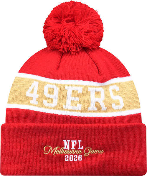 San Francisco 49ers New Era Melbourne Game 2026 Beanie