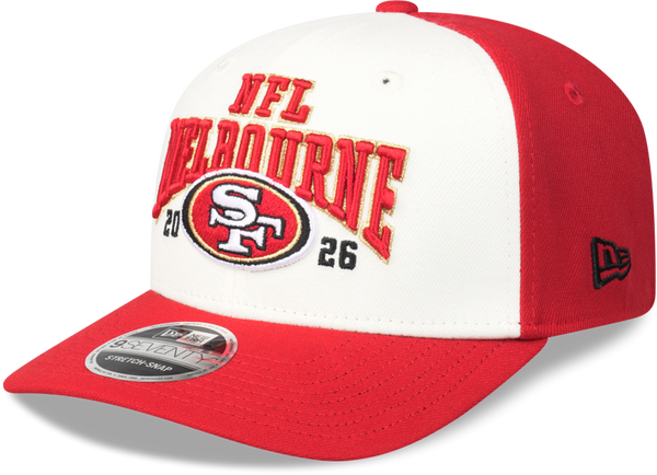 San Francisco 49ers New Era Melbourne Game 2026 9SEVENTY Two Tone Cap