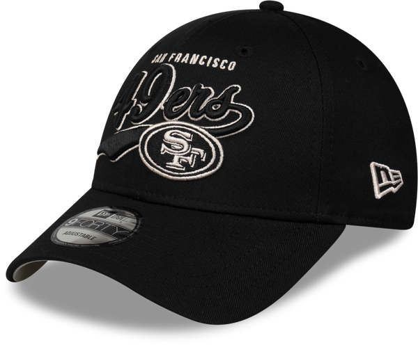 San Francisco 49ers New Era Melbourne Game 2026 9FORTY Black Script Cap