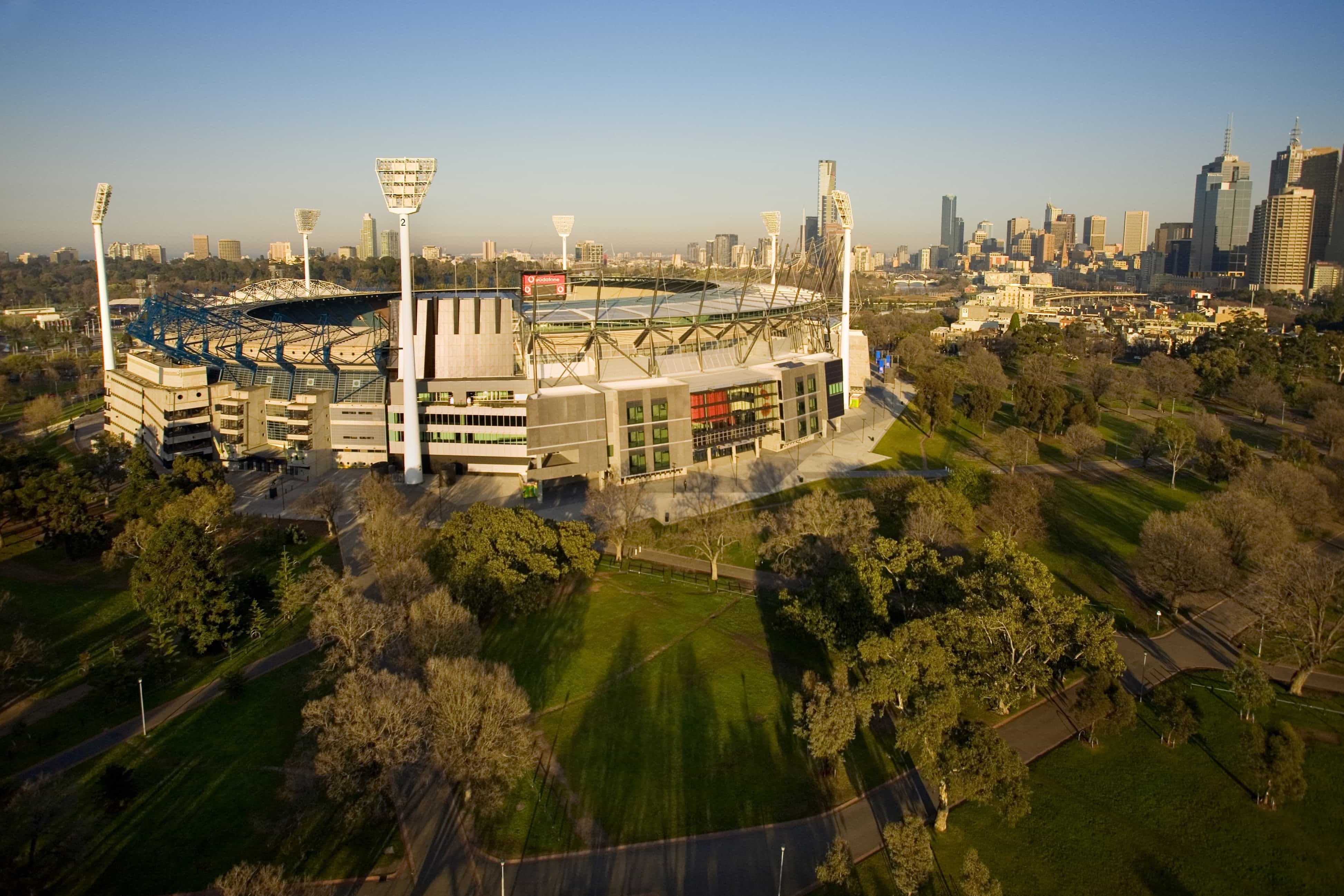 Areal shot of Melbourne Cricket Ground