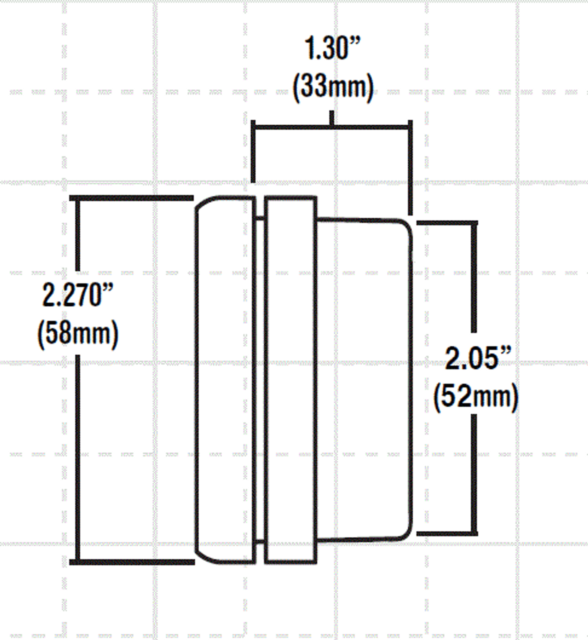 2-1/16" Volt Gauge 6-18V (w/ warning) - JDM Datsun Z Design