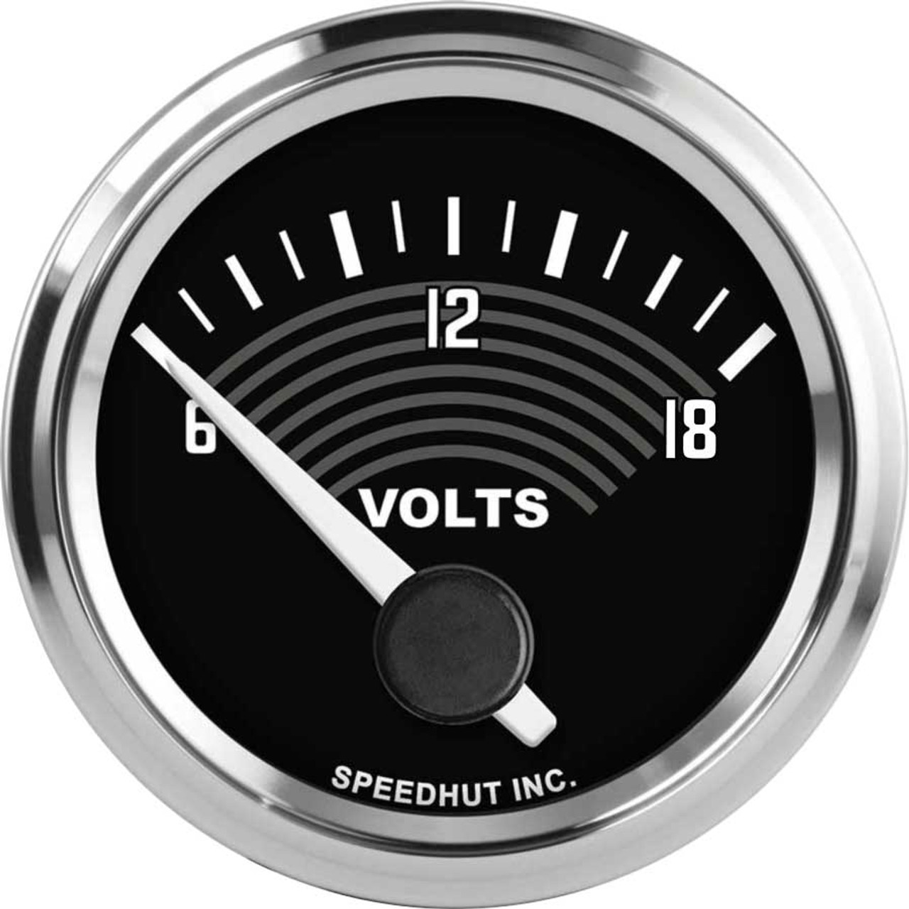 2-1/16" Classic Volt Gauge 6-18V (90 Degree Sweep) - VW Series