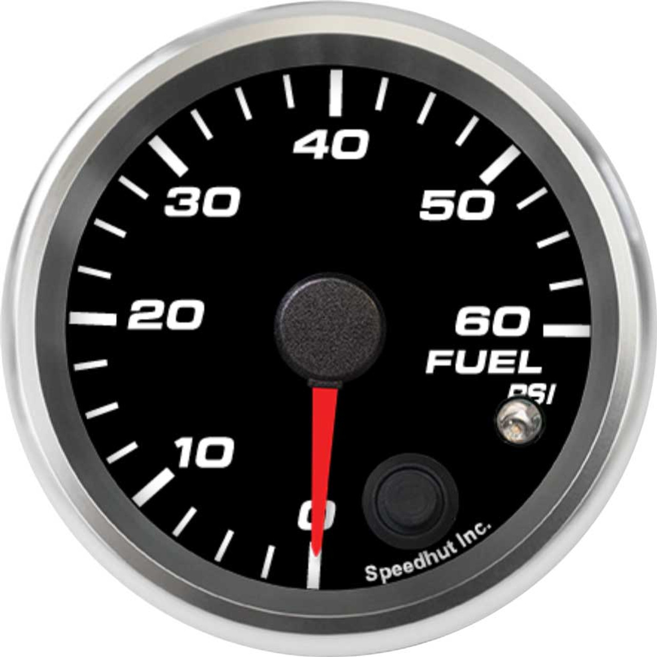 2-5/8" Fuel Pressure Gauge 0-60 psi (w/ warning)