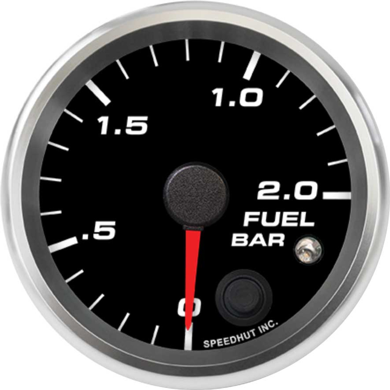 2-5/8" Fuel Pressure Gauge 0-2.0 bar (w/ warning)