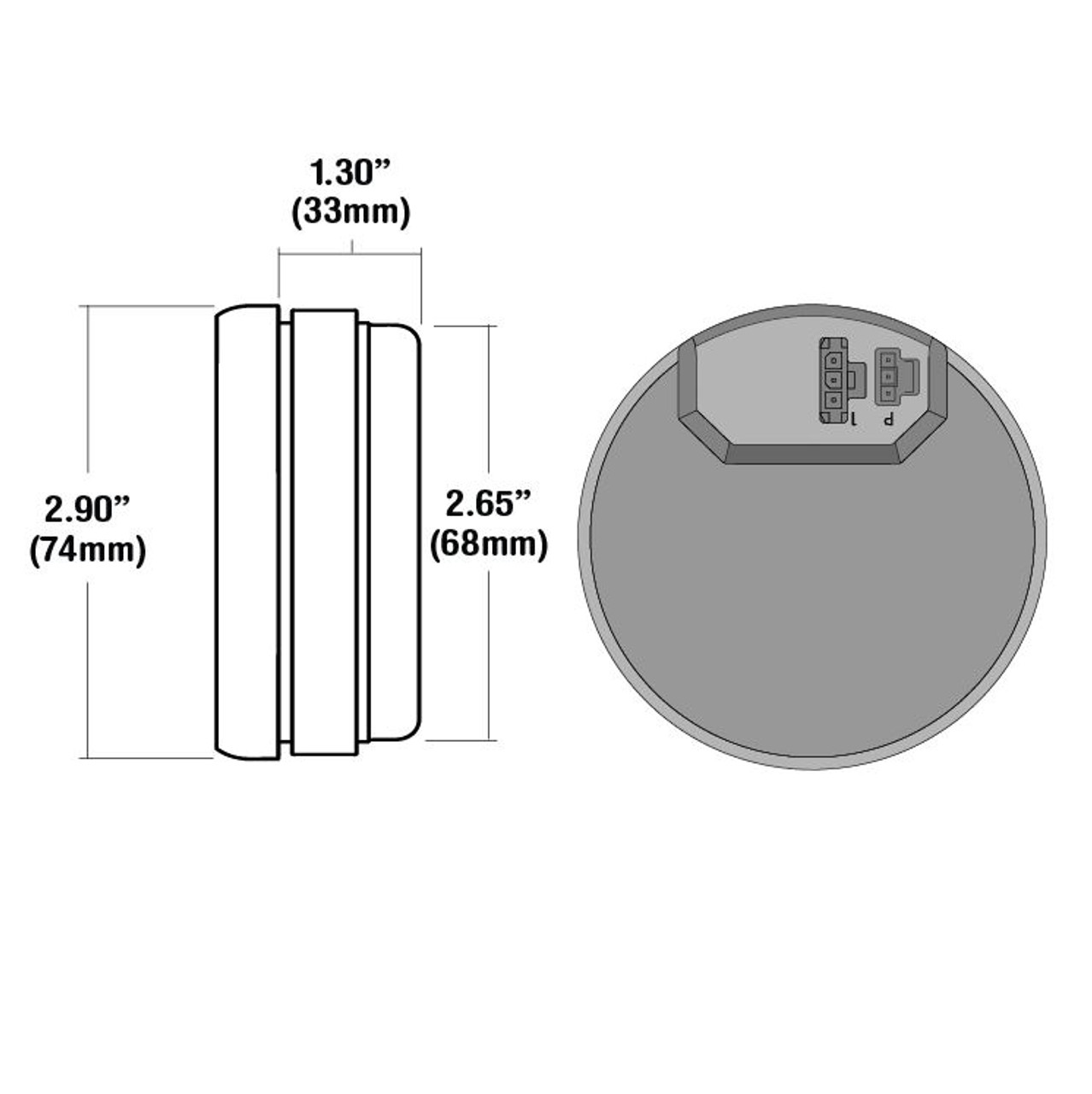 2-5/8" Ultra Low Temp Gauge 0-300F (w/ warning)