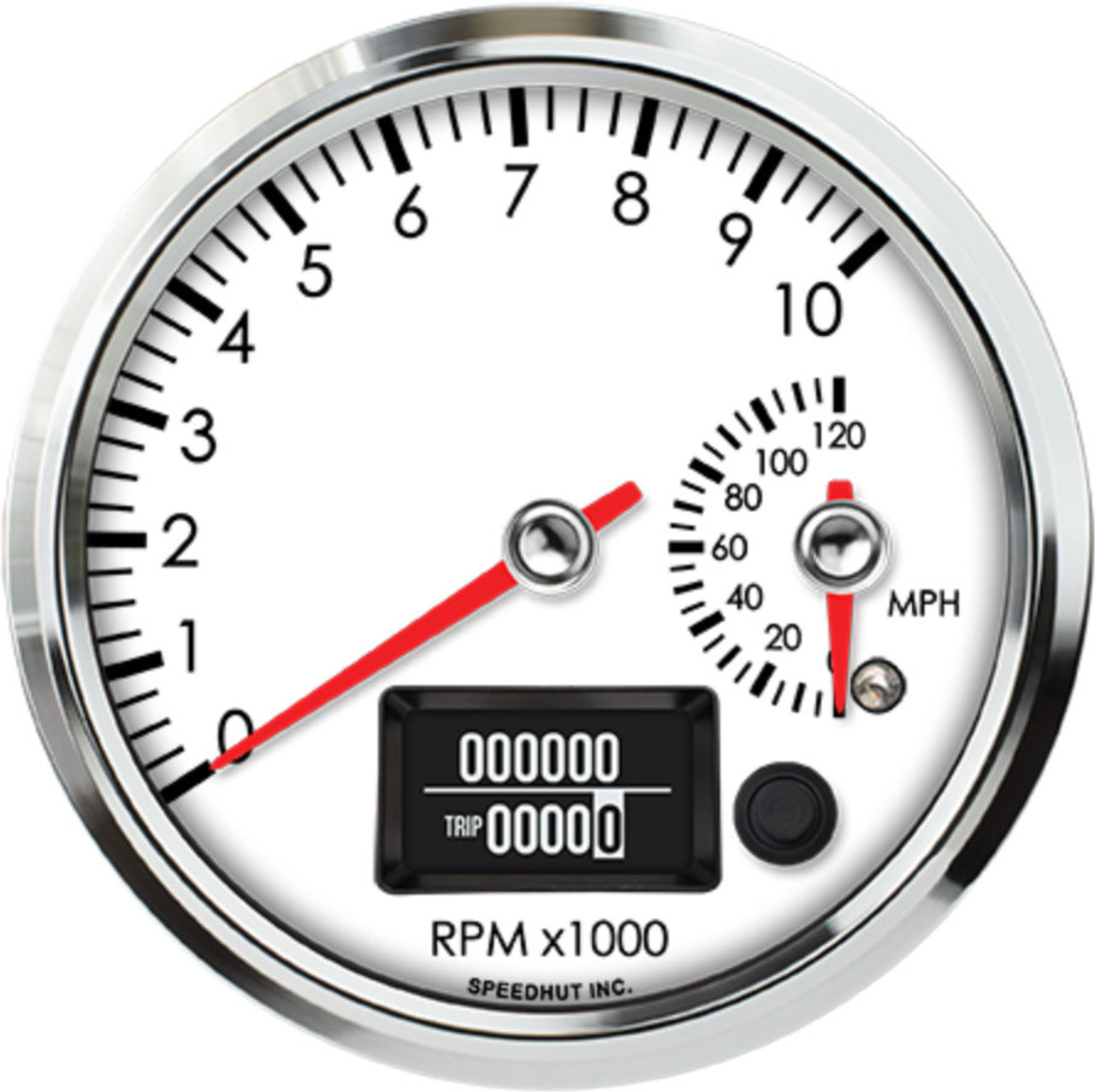 4-1/2 Dual Gauge - 10K Tachometer / 120 mph GPS Speedometer