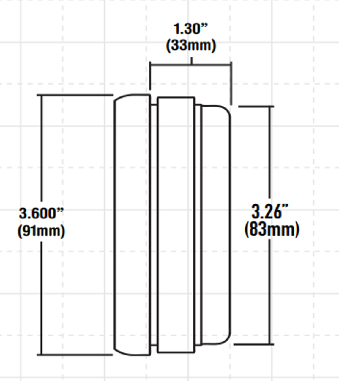 3-3/8" Quad Gauge - Celsius Water Temp, Volts, Oil psi, Fuel Level - BMW Series