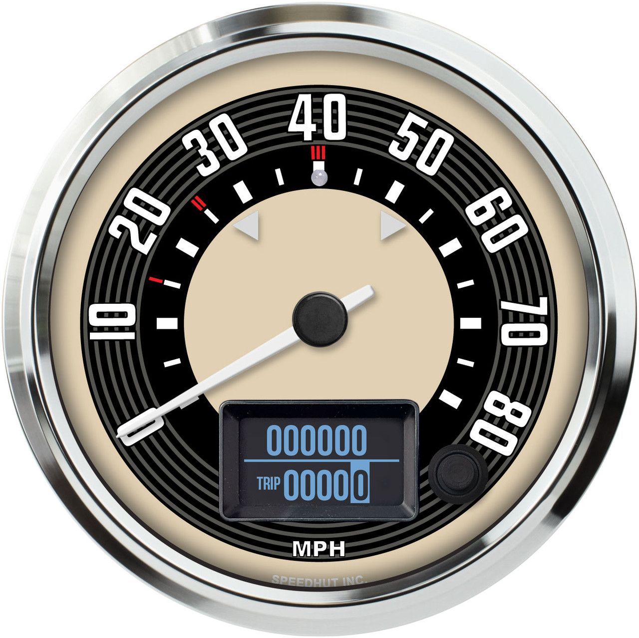 4-1/2" GPS Speedometer 80 mph - VW Design (NOT OEM)