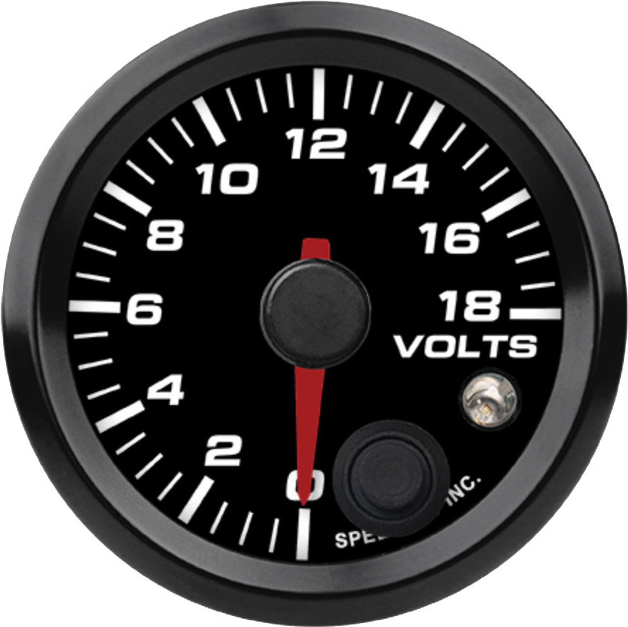 2-1/16" Volt Gauge 0-18V (w/ warning) - Holley EFI 2-1/16" Volt Gauge 0-18V (w/ warning) - Holley EFI