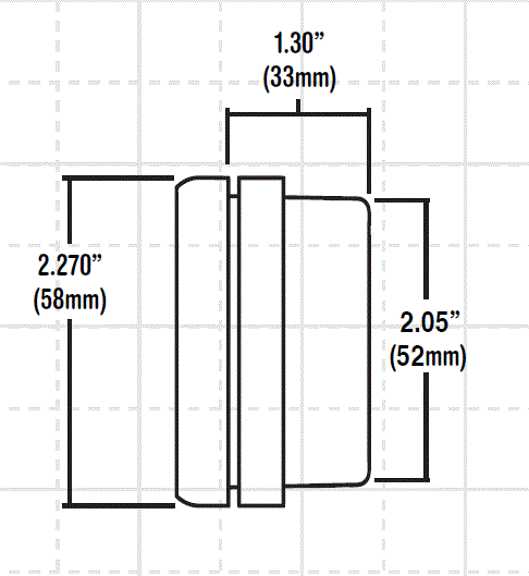 2-1/16" Fuel Level Gauge | programmable | Chevy Chevelle Design