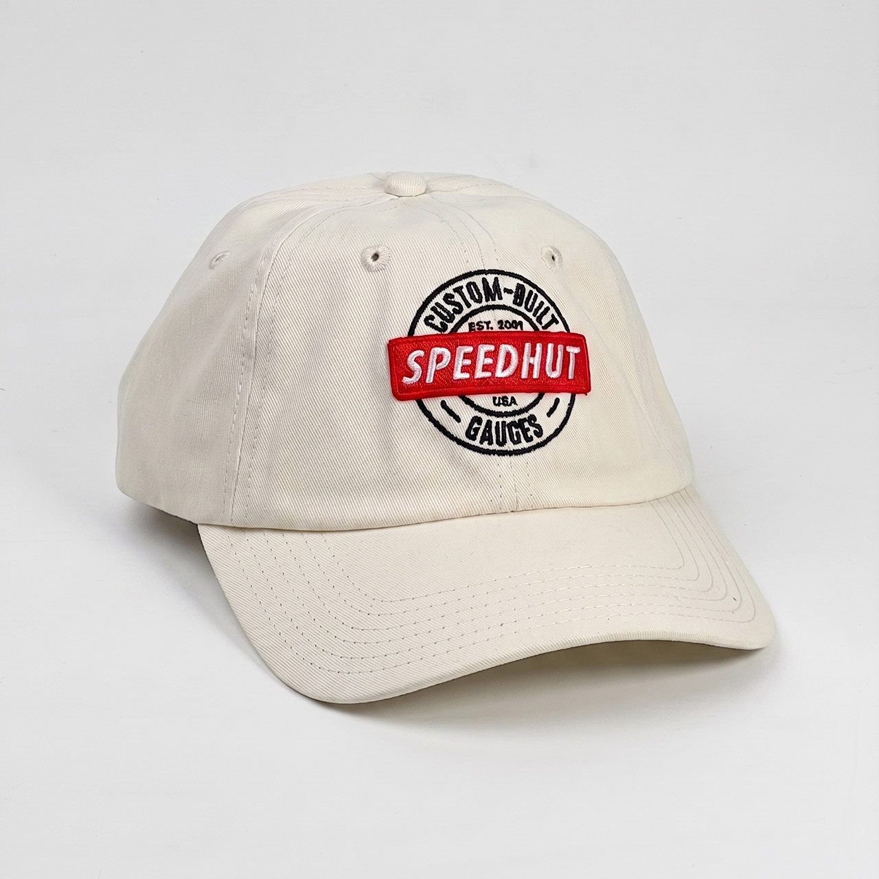 White Baseball Cap with Logo