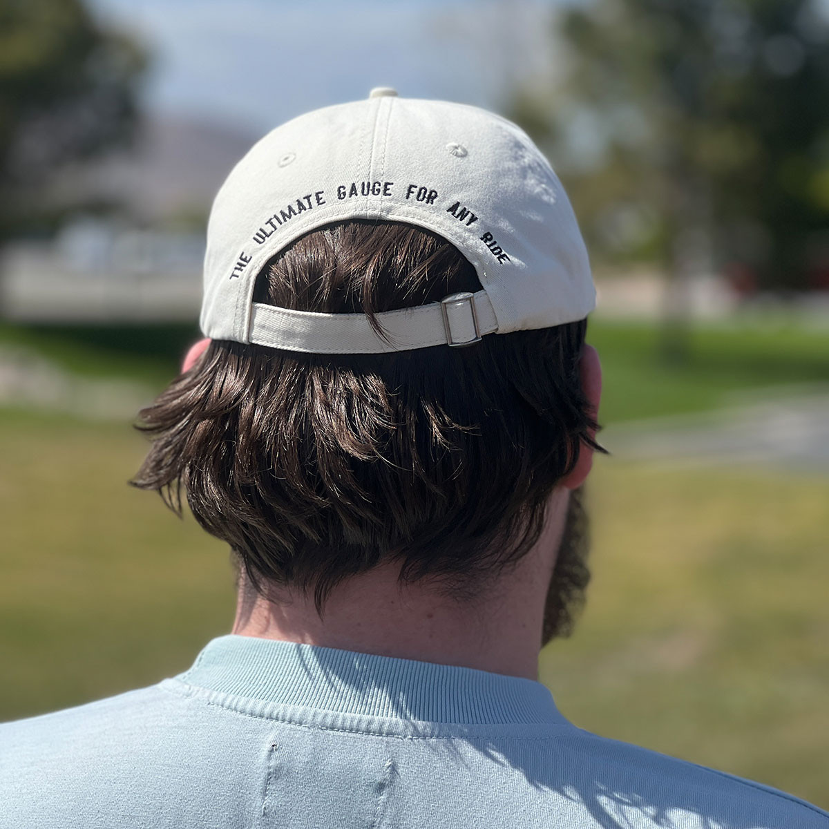 White Baseball Cap with Logo