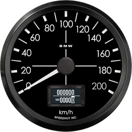3-3/8" GPS Speedometer w/ Remote Button | 200 km/h | BMW Design