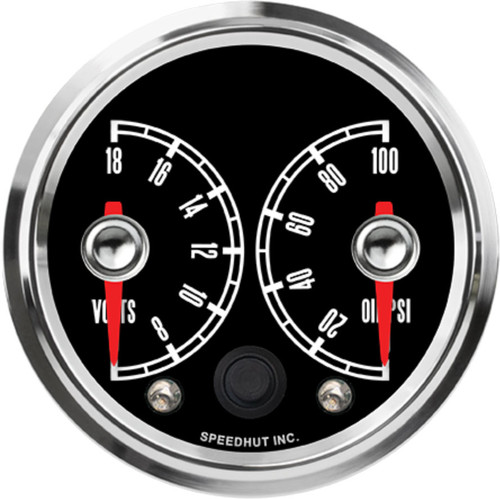 2-5/8" Dual Gauge - Volts / Oil Psi | Chevy Tri-Five Series