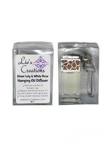 Sheer Lily & White Rose - Hanging Oil Diffuser Sheer Lily & White Rose - Hanging Oil Diffuser