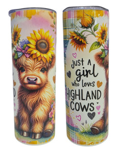 20oz Tumbler - Highland Cow