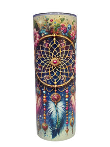 20oz Tumbler - Floral Dreamcatcher 