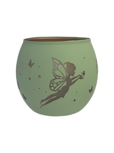 Tealight Candle Holder - Green Fairy