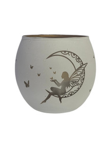 Tealight Candle Holder - White Fairy