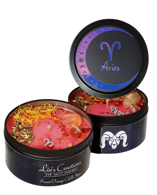 Aries Zodiac Candle