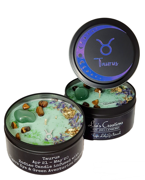 Taurus Zodiac Candle