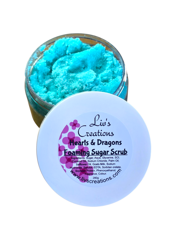 Hearts & Dragons - Foaming Sugar Scrub Hearts & Dragons - Foaming Sugar Scrub