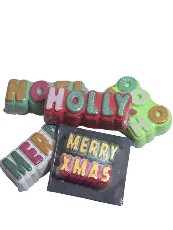 Xmas Words Bath Bomb