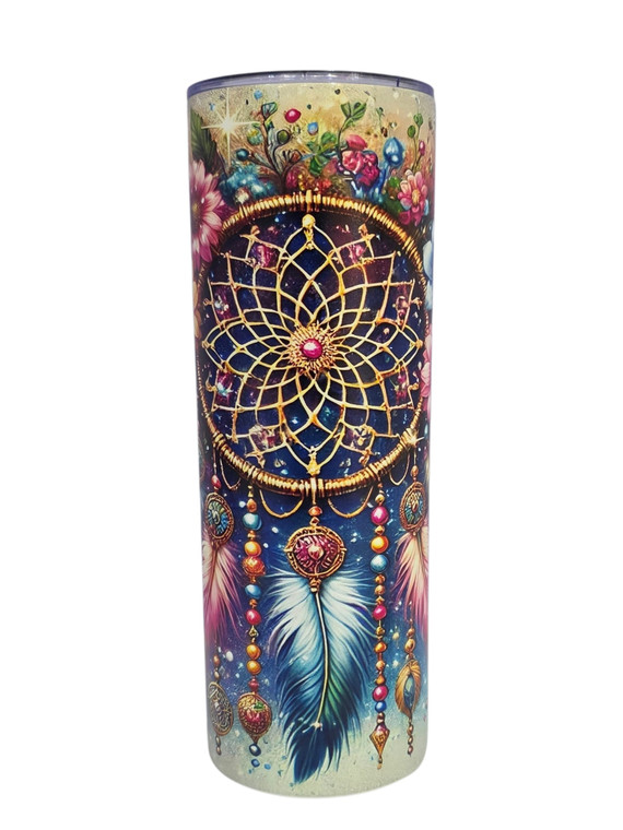 20oz Tumbler - Floral Dreamcatcher 