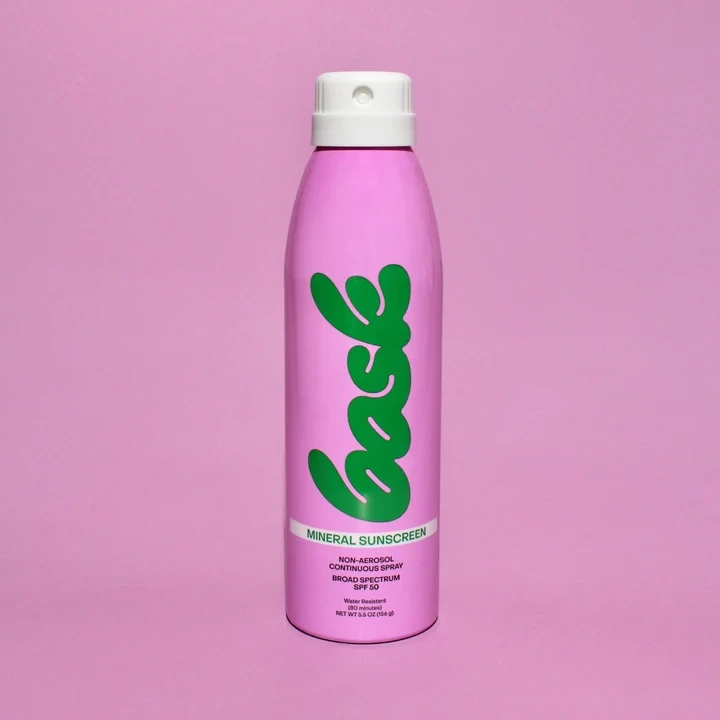 Bask Mineral Fragrance- Free Non- Aerosol Spray SPF 50