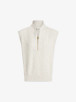Loretta Half-Zip Sleeveless Sweat