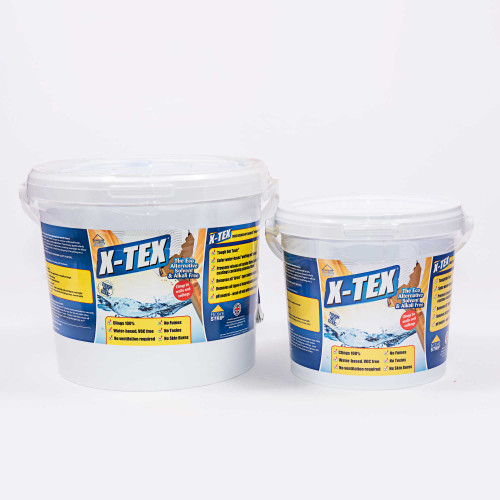 Non toxic Artex Remover available in 2.5 Litre and 5L tubs.
