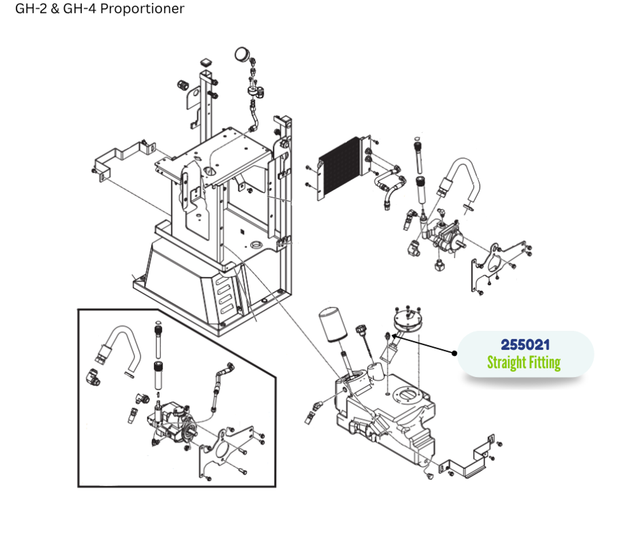 HYDR. STR. FITTING KIT (255021)
