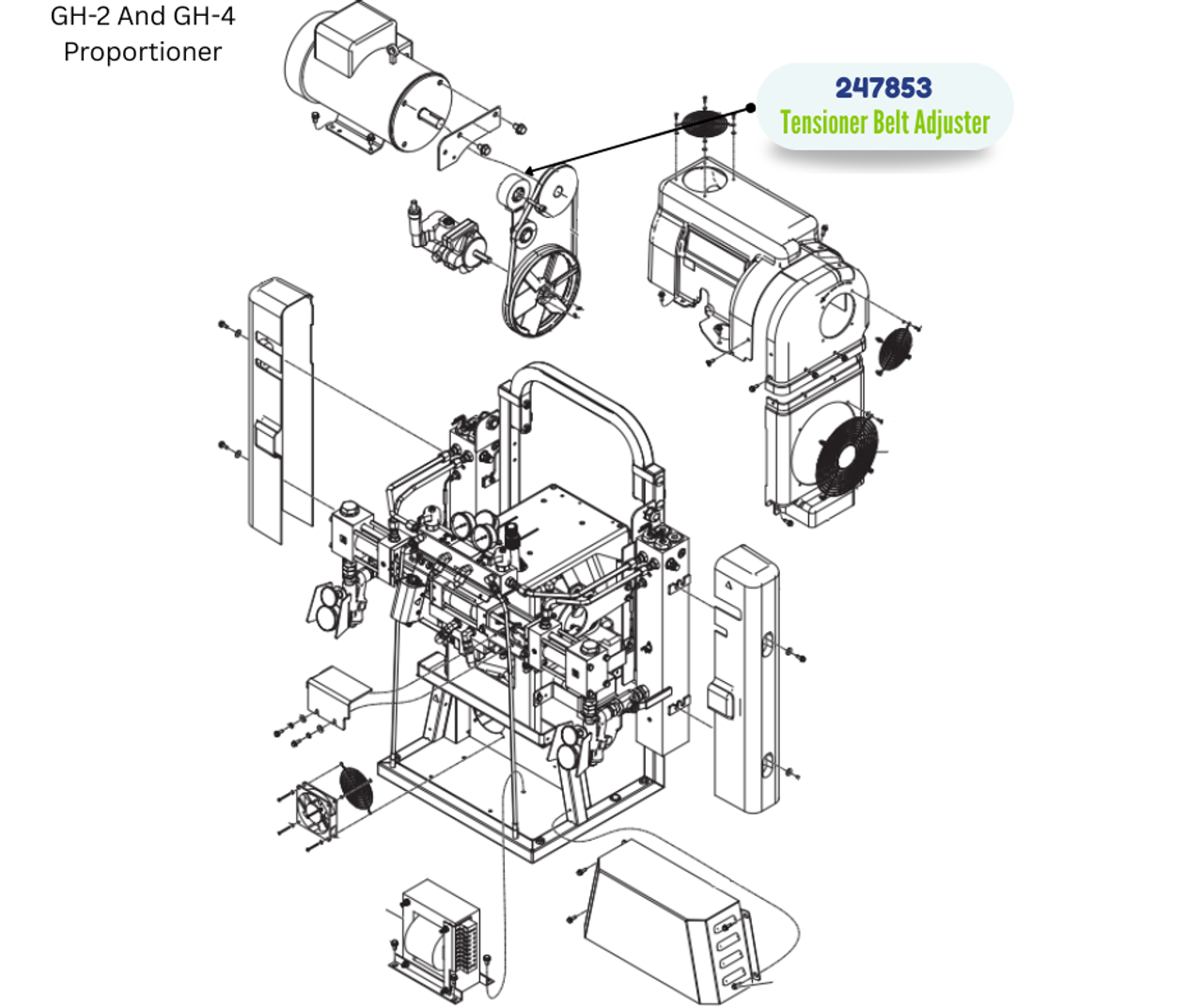 GRACO TENSIONER BELT ADJUSTER KIT (247853)